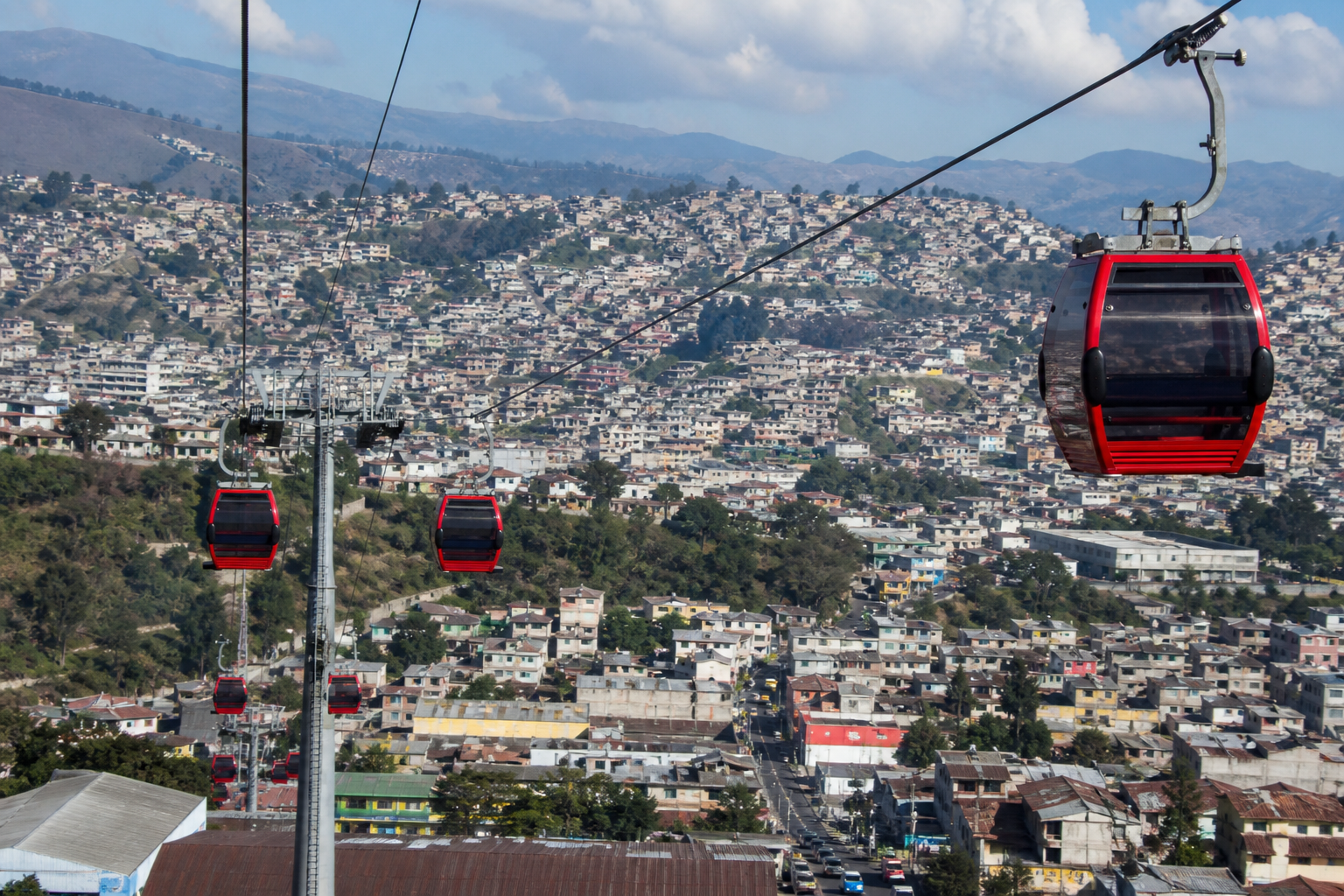 El teleférico como parte de la red